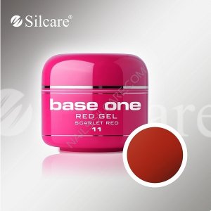 SILCARE BASE ONE GEL UV COLOR 11 RED SCARLET