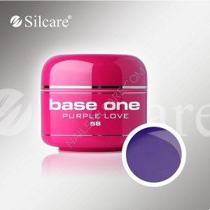 SILCARE BASE ONE GEL UV COLOR 58 PURPLE LOVE