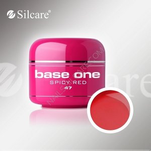 SILCARE BASE ONE GEL UV COLOR 47 SPICY RED