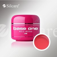 SILCARE BASE ONE GEL UV COLOR 08 RED ROSE