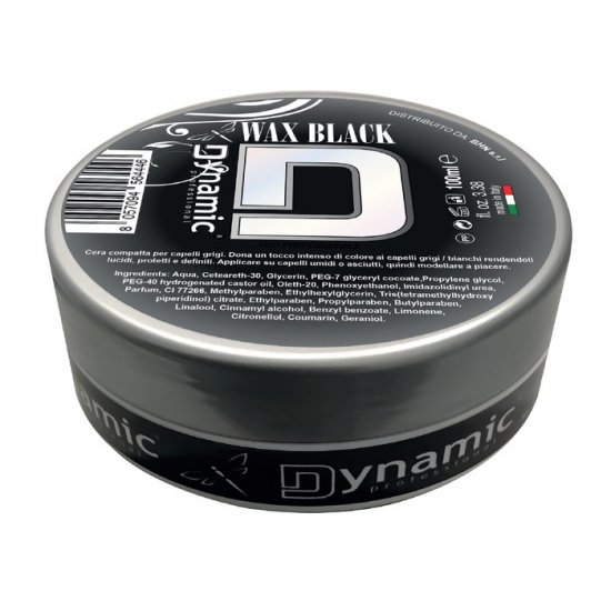 DYNAMIC PROFESSIONAL CERA PER CAPELLI GRIGI BLACK 100 ML - Clicca l'immagine per chiudere