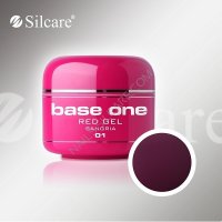 SILCARE BASE ONE GEL UV COLOR 01 RED SANGRIA