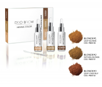 KIT HENNA 3 POLVERI COLORE CIGLIA E SOPRACCIGLIA PRO - BROW